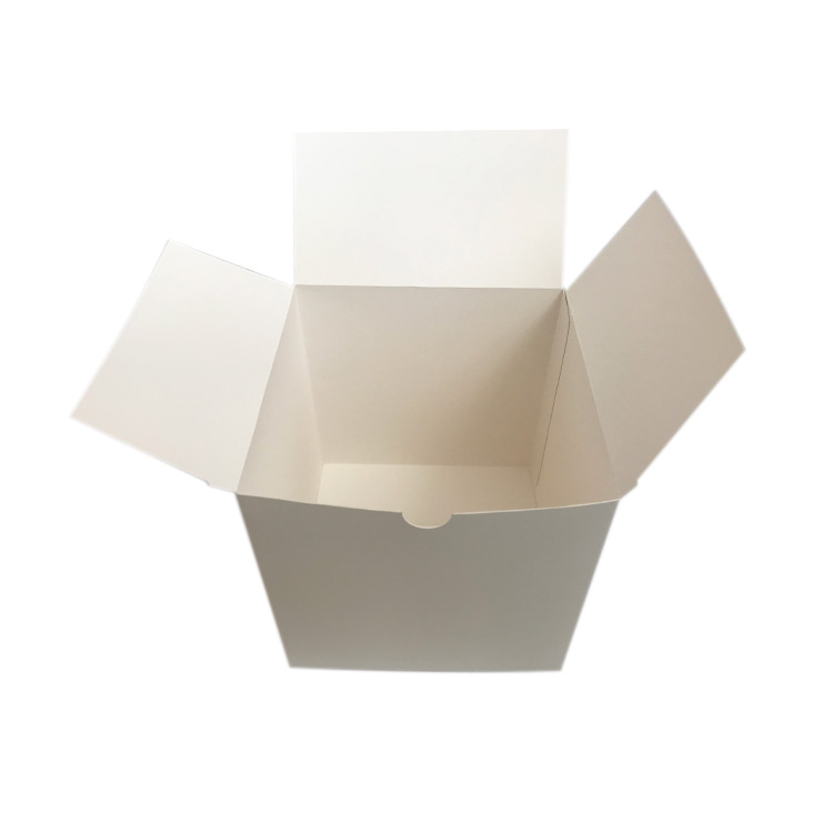 White cardboard box packaging material: 350 g white cards